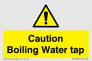 Caution Boiling Water Tap